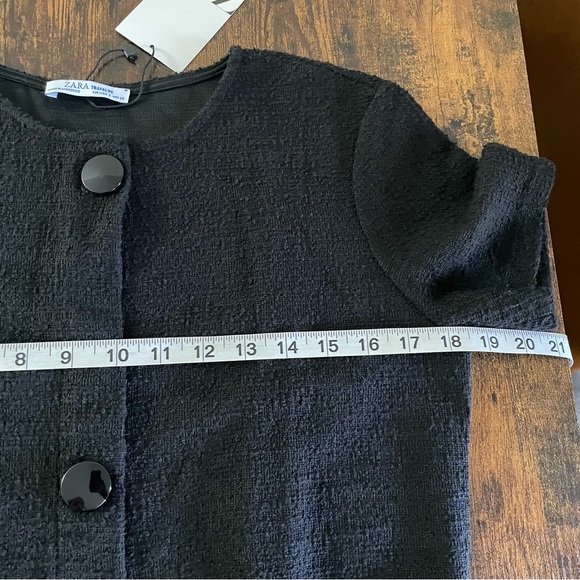 Sold! ZARA Tweed Dress with Buttons - Picture 5 of 12